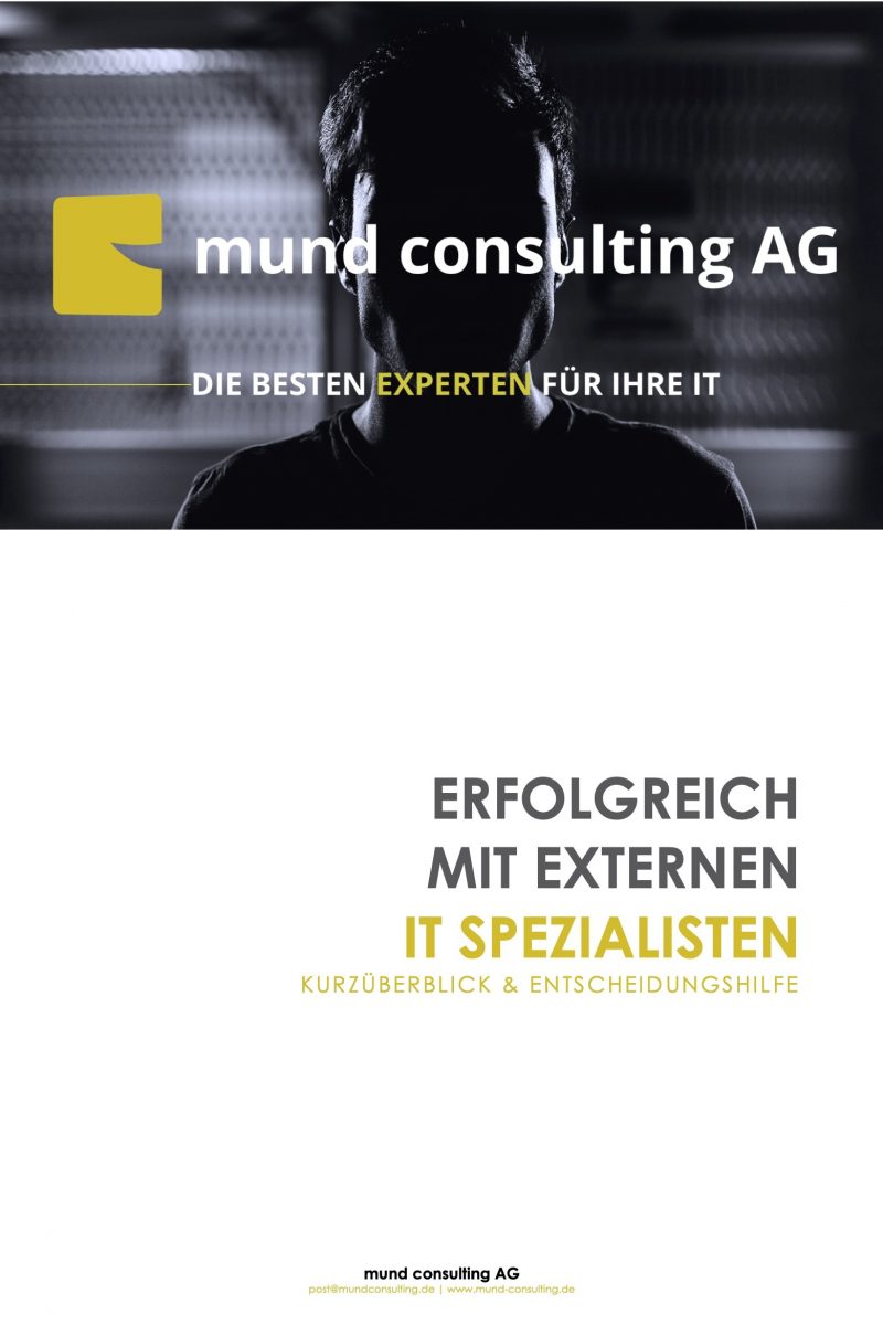 Erfolgreich mit externen IT Spezialisten
